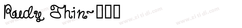 Rudy Thin字体转换